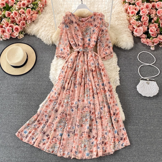 BIG Adelle Floral Chiffon Dress Korea Fairlady