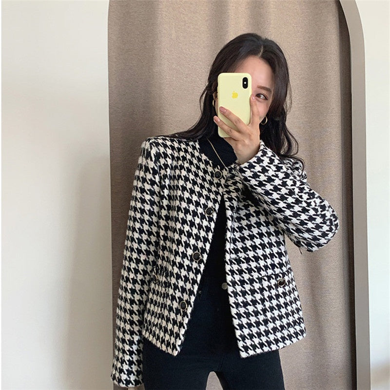 Gio Tweed Blazer Outer Korea Fairlady