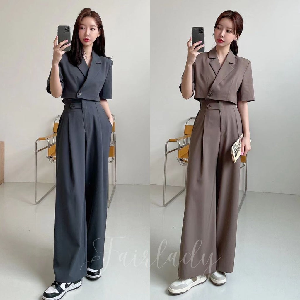 Renia Set Top+Pants Korea Fairlady