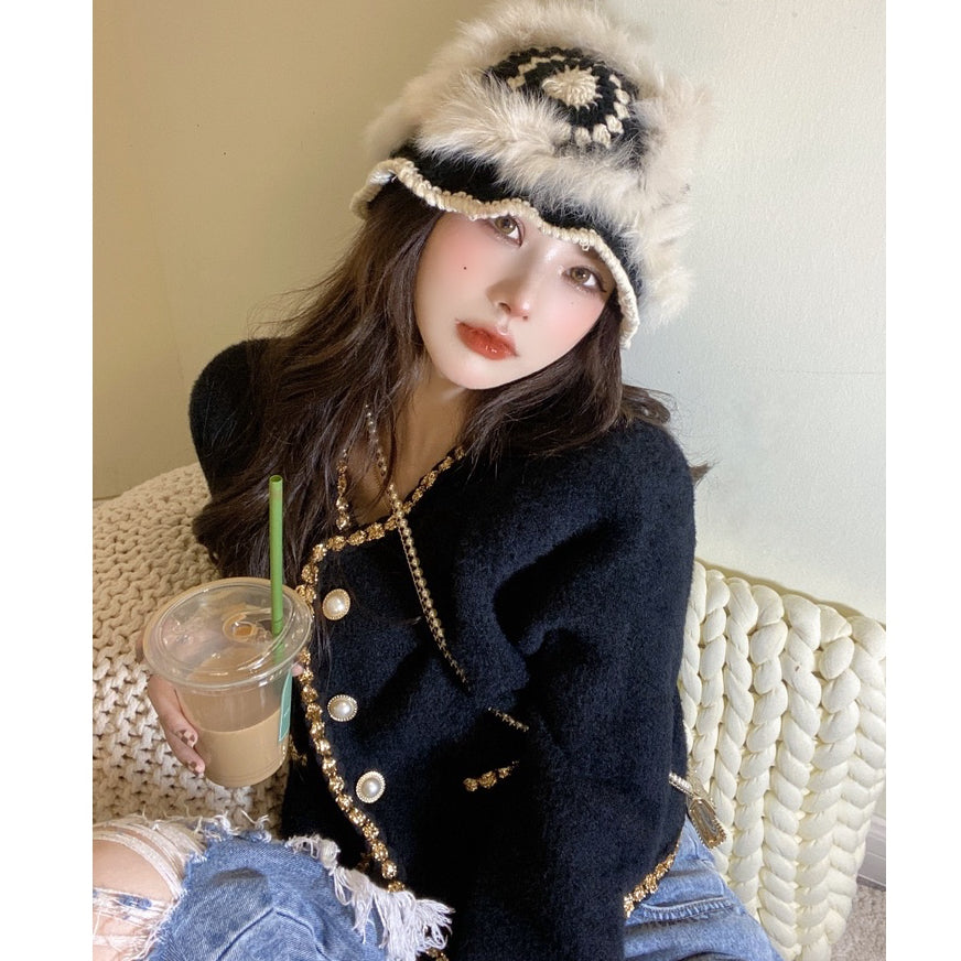 Avril Fur Wool Blazer Korea Fairlady