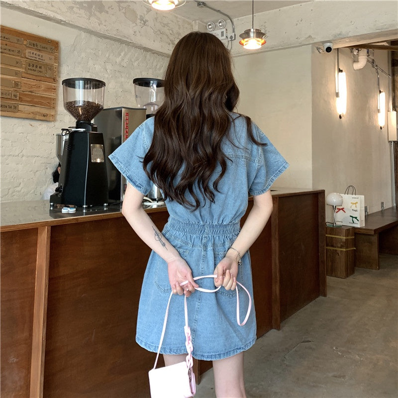 Bea Denim Dress Korea Fairlady