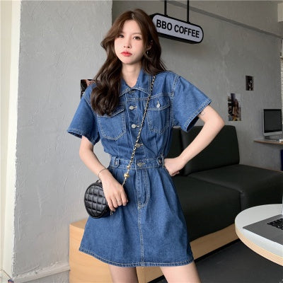 Bea Denim Dress Korea Fairlady