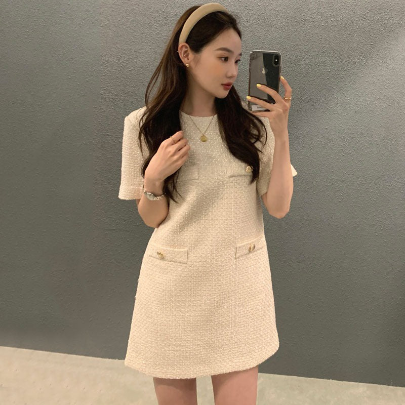 Lizbeth Tweed Dress New Korea Fairlady